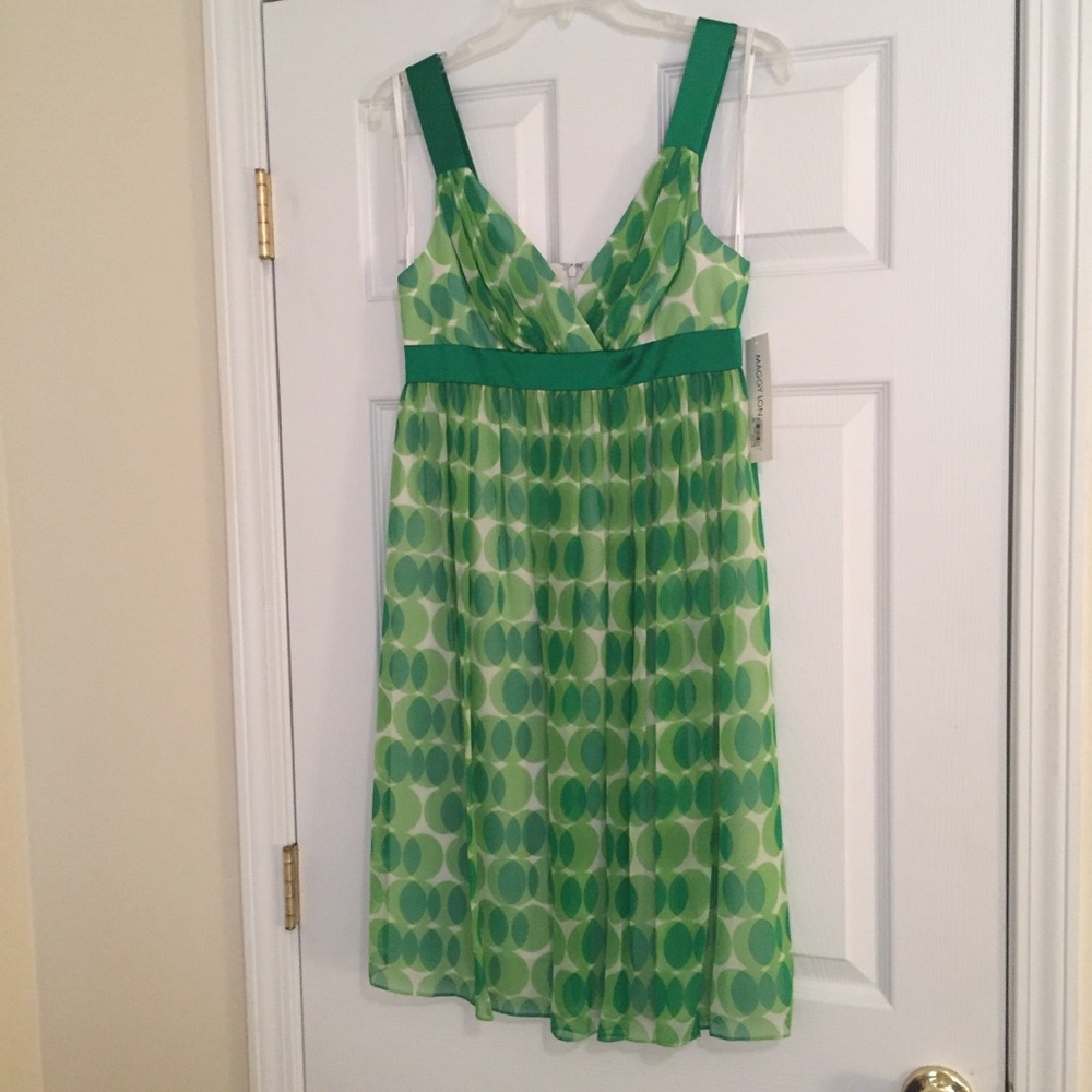 Laggy London Green Polka Dot Dress